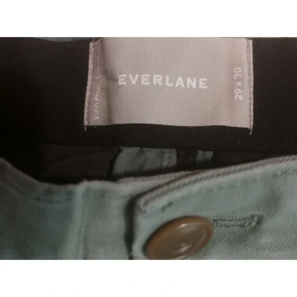 Everlane Performance Traveler Chino CROPPED 29x26 Green. Short Men Elastic Waist - Picture 9 of 16